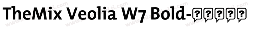 TheMix Veolia W7 Bold字体转换